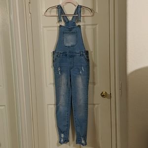 Denim overalls